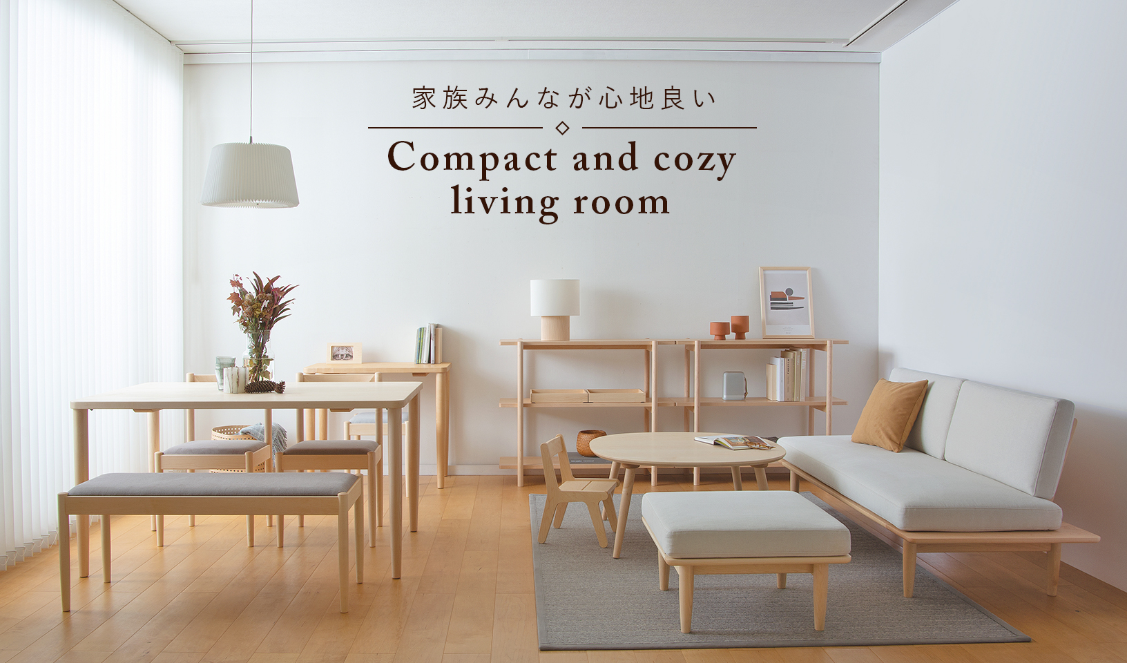 Compact and cozy living room - Comfortable for the whole family