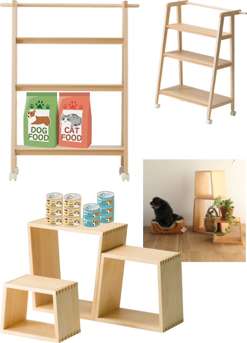 Wagon shelf/Nest stool
